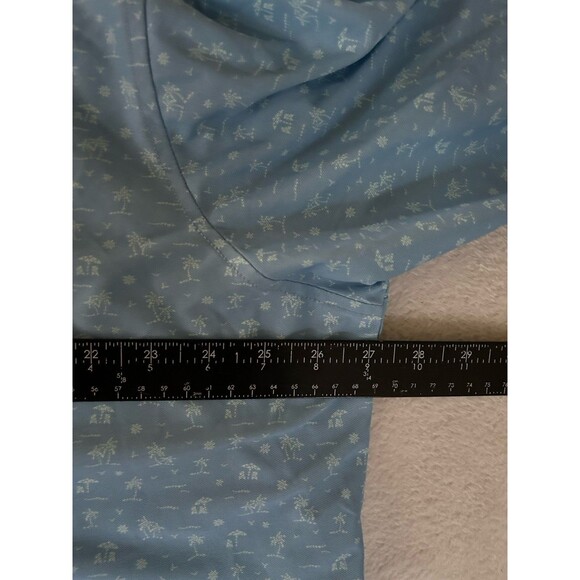 Peter Millar Summer Comfort Polo Light Blue Island Print Size XXL - Picture 6 of 7